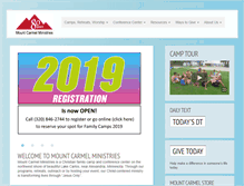 Tablet Screenshot of mountcarmelministries.com